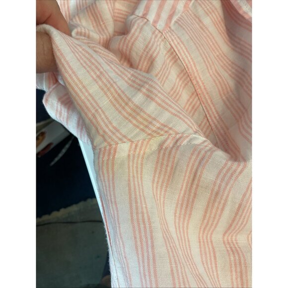 J. Crew womens Pink striped Button Down Shirt‎ 8 Tall "Boy" classic long sleeve - Picture 11 of 12